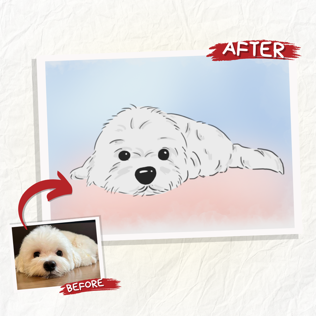 Digital Art (Storybook Style) Pet & Human Portraits