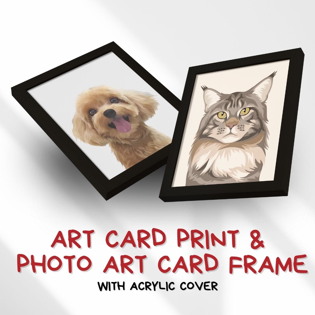 Art Card Print + Photo Art Card Frame with Acrylic Cover