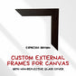 Custom External Frames For Canvas with Non-Reflective Glass Cover