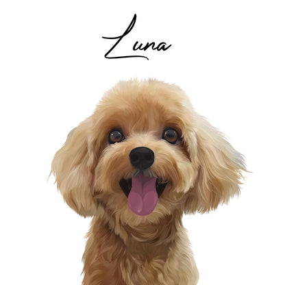 Digital Art (Classic Style) Pet & Human Portraits (6-10 Figures)